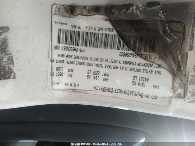 Dodge Stratus Se 2004 1B3EL36X84N250633 Image 10
