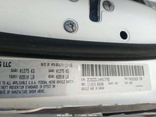 2C3CDZDJ1HH517795 Dodge Challenger Srt 392