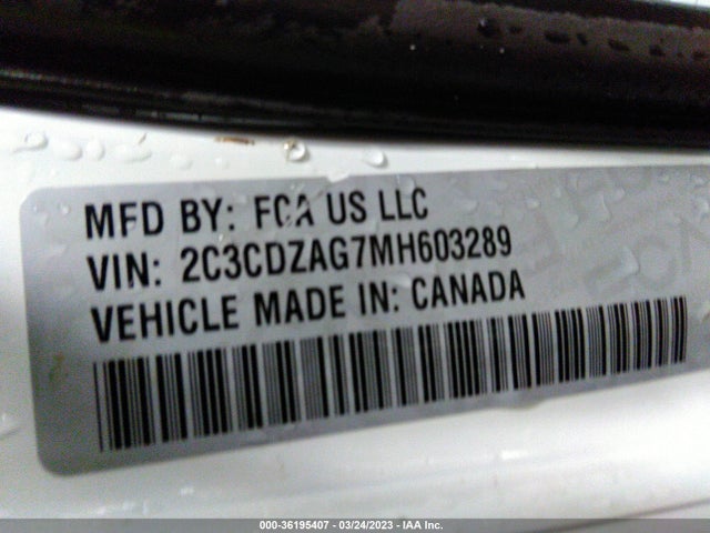 Dodge Challenger Sxt 2021 2C3CDZAG7MH603289 Image 11