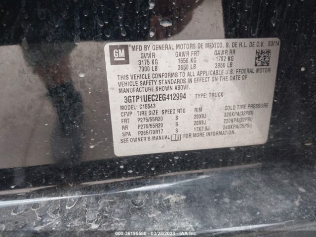 3GTP1UEC2EG412994 GMC Sierra 1500 Sle