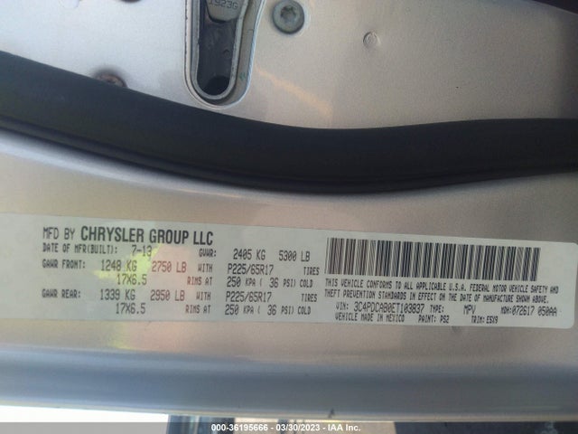 Dodge Journey American Value Pkg 2014 3C4PDCAB0ET103837 Image 9