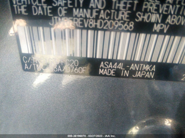 Toyota Rav4 Xle 2017 JTMRFREV8HD209568 Image 9