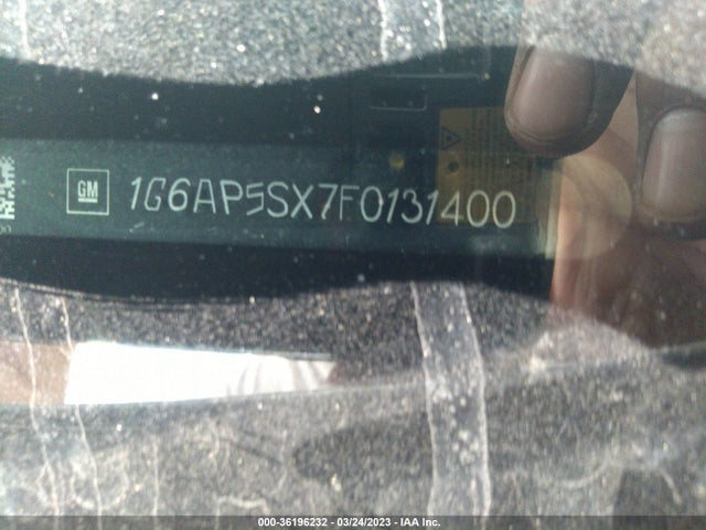 1G6AP5SX7F0131400 Cadillac Cts Sedan Rwd