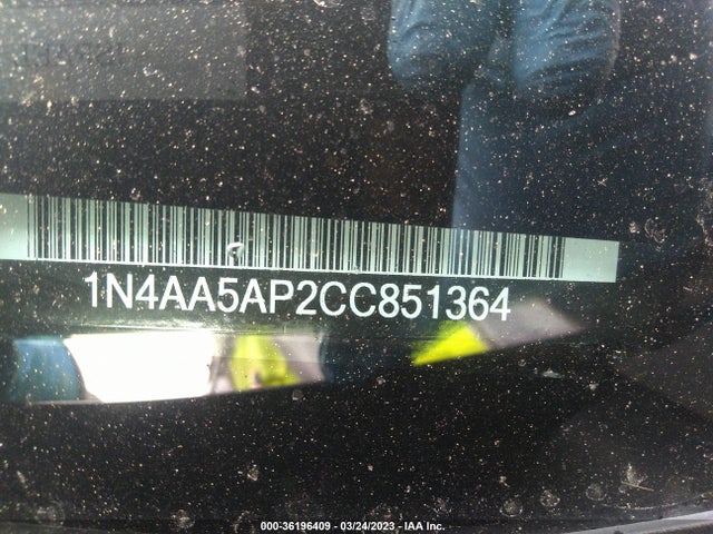 2012 NISSAN MAXIMA 3.5 SV W/PREMIUM PKG VIN: 1N4AA5AP2CC851364