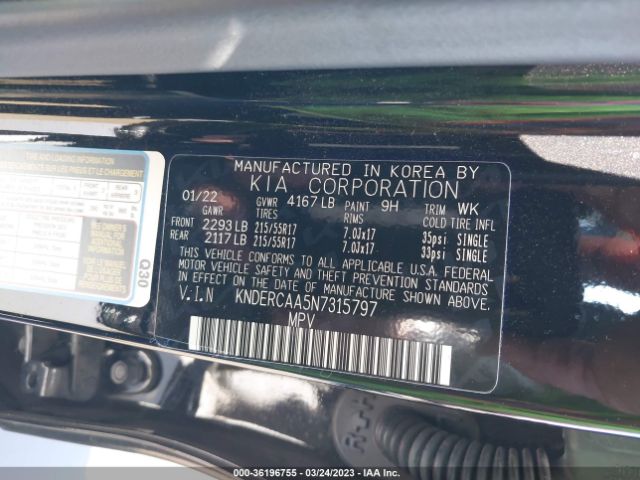 KNDERCAA5N7315797 KIA SELTOS EX