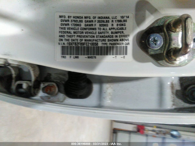 Honda Civic Sedan Ex 2015 19XFB2F89FE210058 Image 11