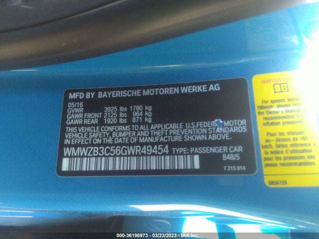 2016 Mini Countryman, VIN: WMWZB3C56GWR49454