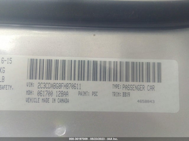 Dodge Charger Se 2015 2C3CDXBG8FH870611 Image 9