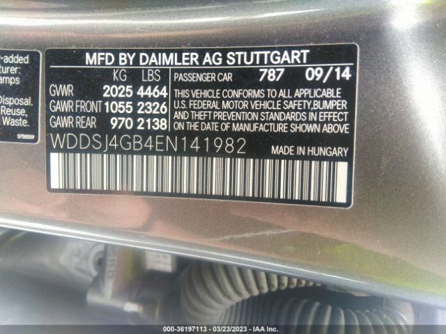 WDDSJ4GB4EN141982 Mercedes-Benz Cla-class Cla 250