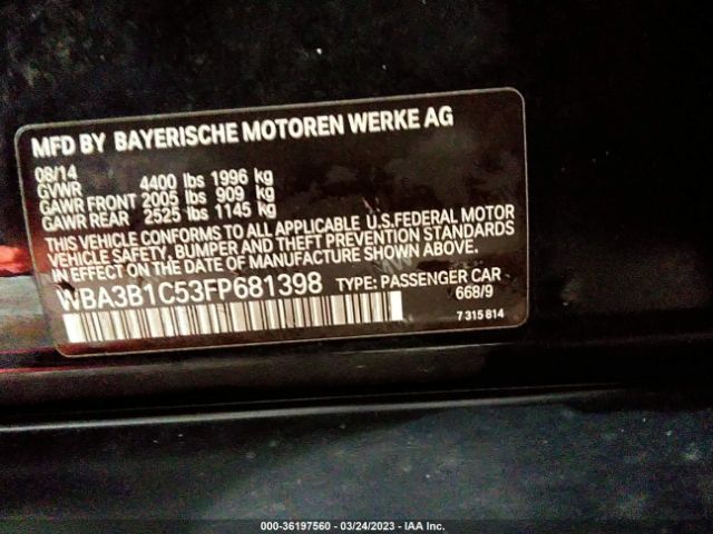 WBA3B1C53FP681398 BMW 3 Series 320i