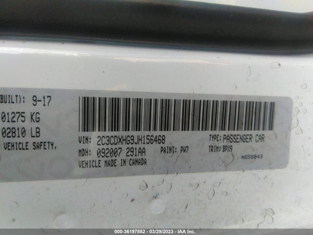 Dodge Charger Sxt Plus 2018 2C3CDXHG9JH156468 Image 11