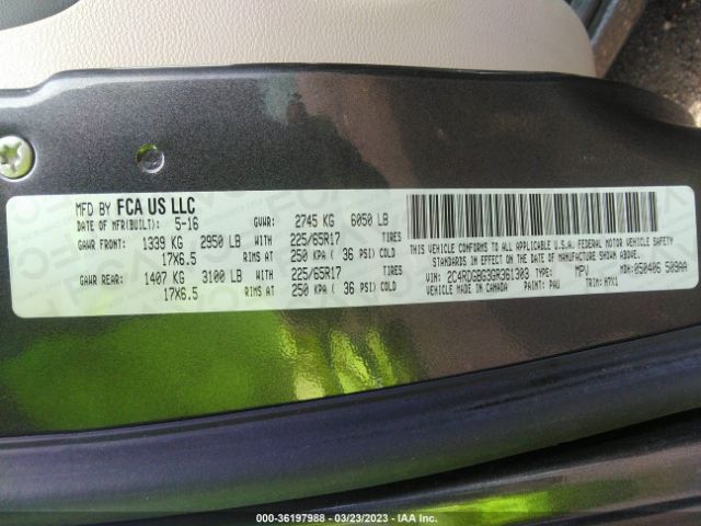 2C4RDGBG3GR361303 Dodge Grand Caravan Se