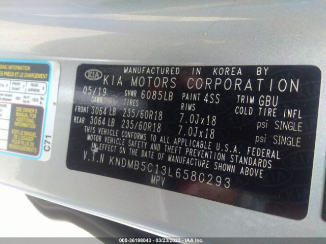 KNDMB5C13L6580293 KIA SEDONA EX