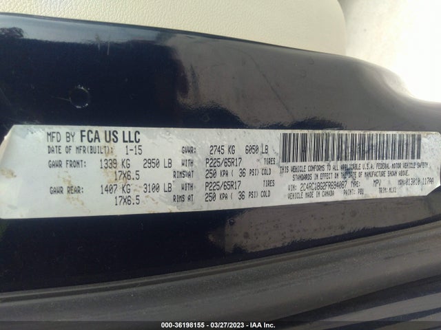 2C4RC1BG2FR694087 Chrysler Town & Country Touring