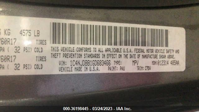 1C4NJDBB1GD683466 Jeep Compass Sport