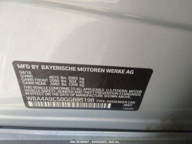 WBA4A9C50GG695198 BMW 4 Series 428i