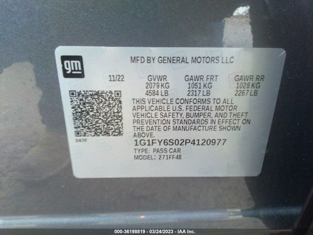 Chevrolet Bolt Euv Lt 2023 1G1FY6S02P4120977 Image 10