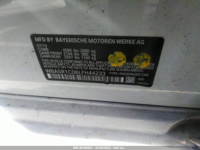 BMW 3 Series 330i 2020 аукцион фото