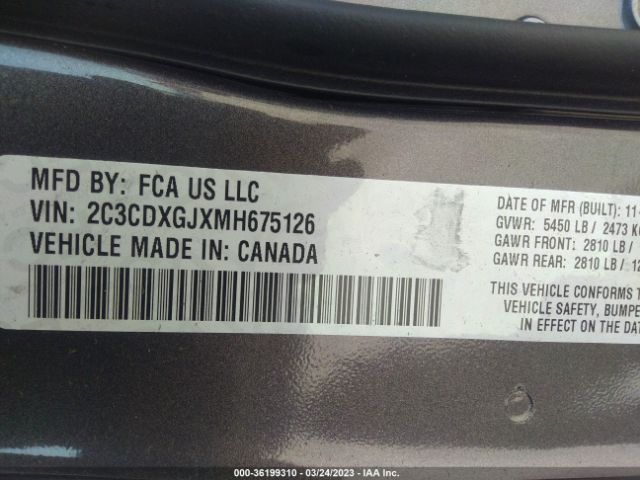 2C3CDXGJXMH675126 Dodge Charger Scat Pack
