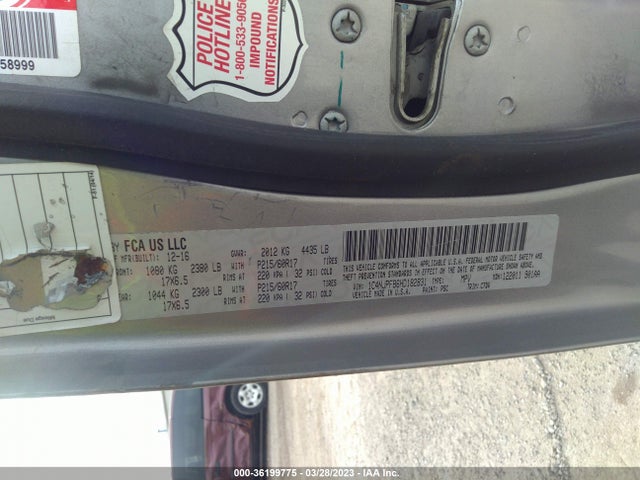 1C4NJPFB6HD182831 Jeep Patriot Latitude