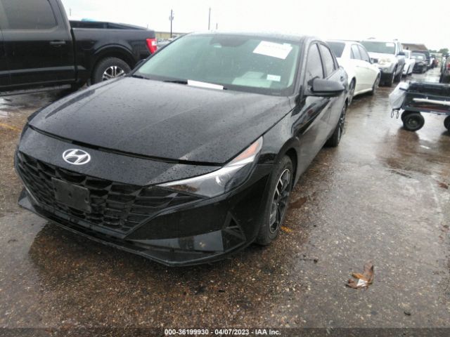 Hyundai Elantra Hybrid Blue 2021 KMHLM4AJXMU004101 Image 2