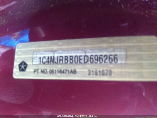 1C4NJRBB0ED696266 Jeep Patriot Sport