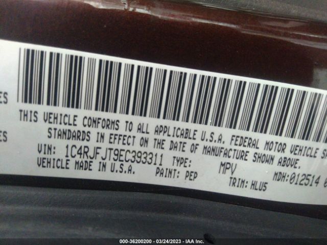 1C4RJFJT9EC393311 Jeep Grand Cherokee Summit
