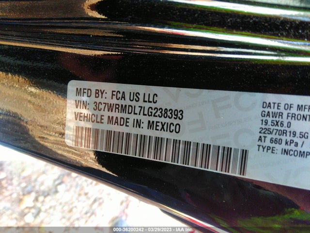 2020 Ram 5500HD, VIN: 3C7WRMDL7LG238393