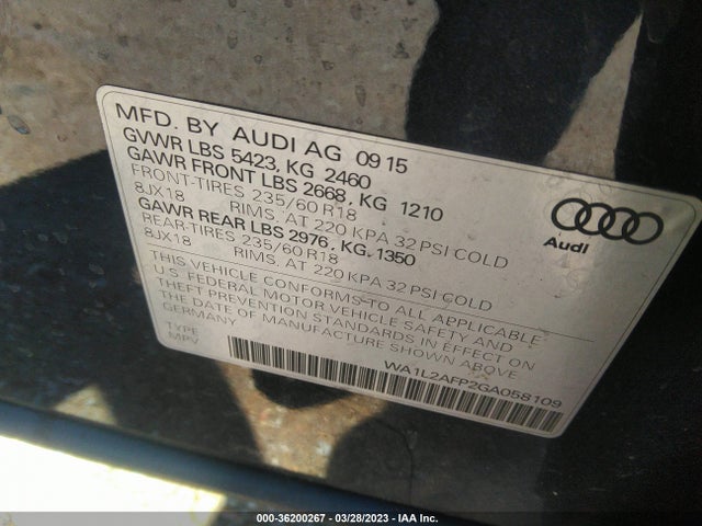 WA1L2AFP2GA058109 Audi Q5 Premium Plus