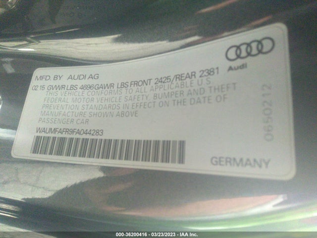 Audi A5 Premium Plus 2015 WAUMFAFR9FA044283 Image 9