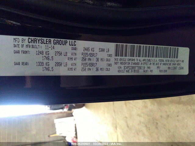 Dodge Journey Sxt 2015 3C4PDCBB5FT596110 Image 9