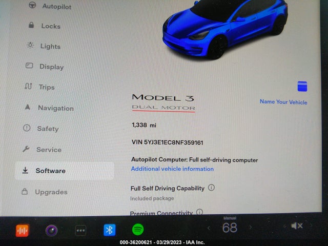 Tesla Model 3 Performance 2022 5YJ3E1EC8NF359161 Image 11