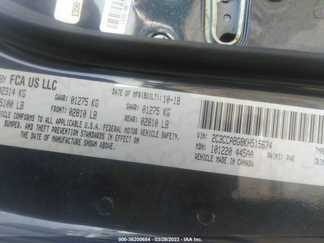 Chrysler 300 300s 2019 2C3CCABG8KH515674 Image 9