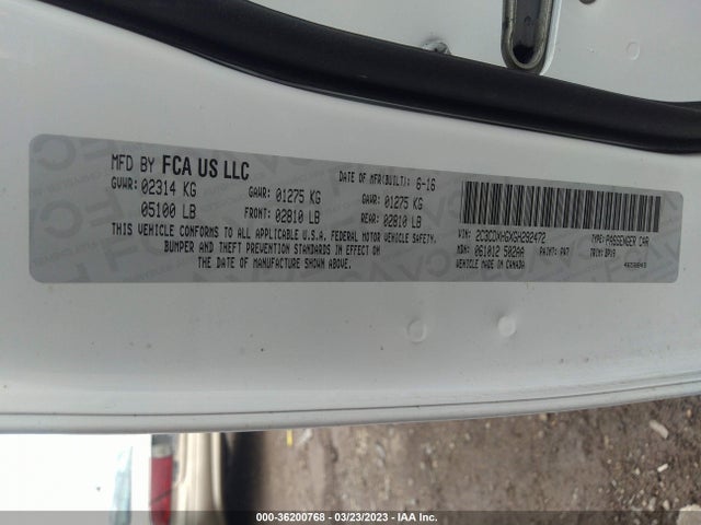 Dodge Charger Sxt 2016 2C3CDXHGXGH292472 Image 9