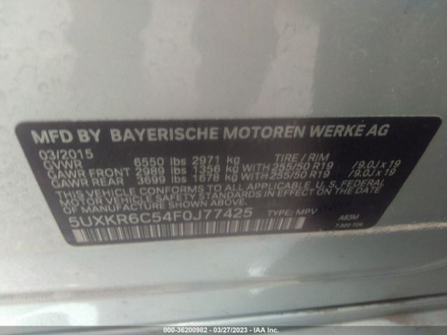 5UXKR6C54F0J77425 BMW X5 Xdrive50i