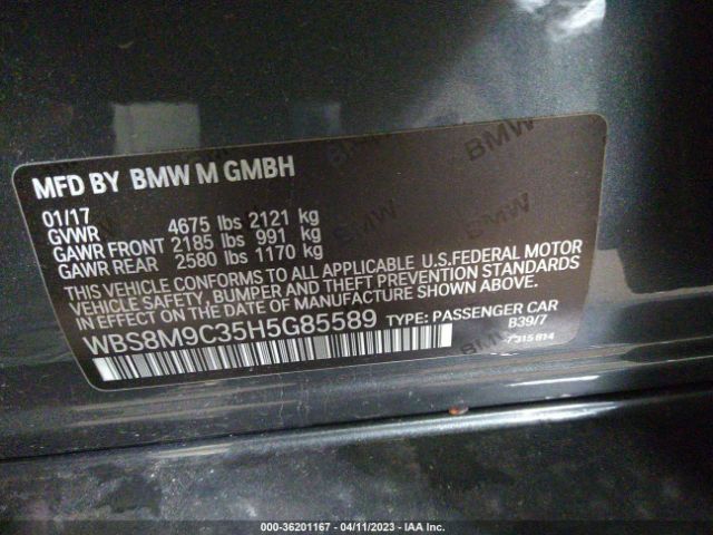 WBS8M9C35H5G85589 BMW M3