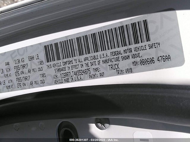 1C6RR7LT4KS524875 RAM 1500 Classic Slt