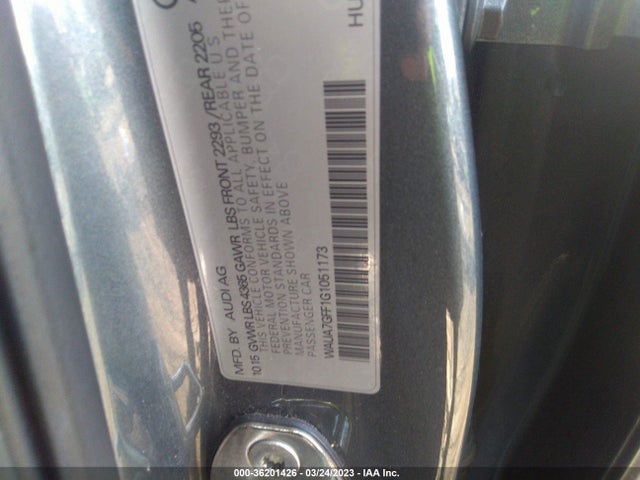 WAUA7GFF1G1051173 Audi A3 1.8t Premium