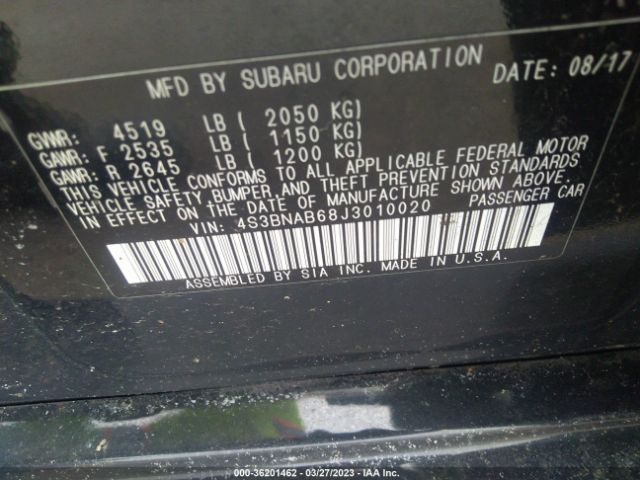 4S3BNAB68J3010020 Subaru LEGACY