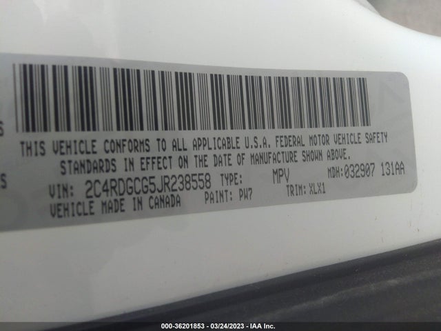 Dodge Grand Caravan Sxt 2018 2C4RDGCG5JR238558 Image 10