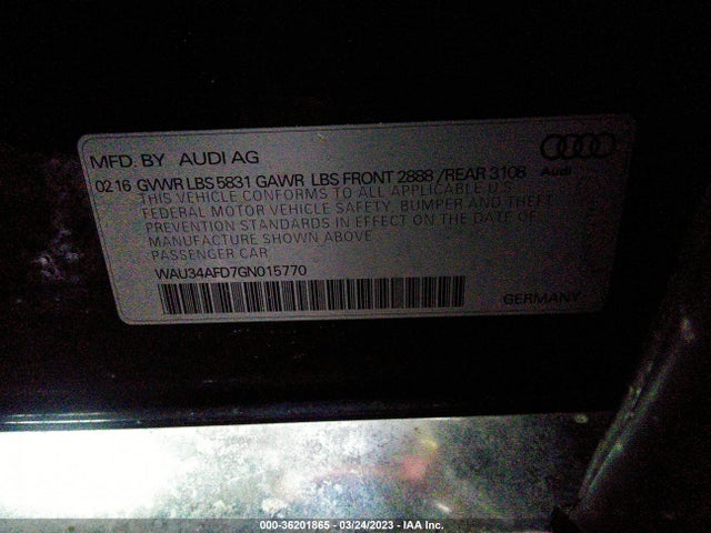 WAU34AFD7GN015770 Audi A8 L 3.0t