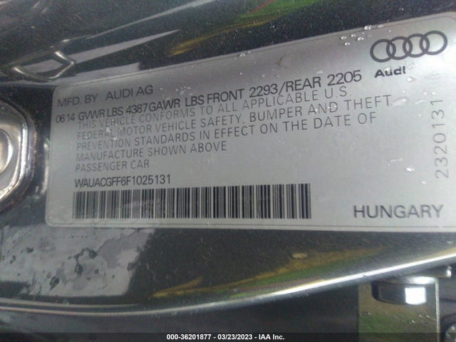 WAUACGFF6F1025131 Audi A3 1.8t Premium