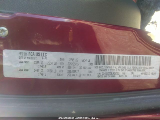 2C4RDGEG8LR207921 Dodge Grand Caravan Gt