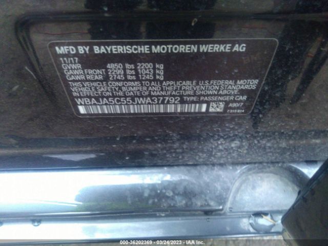 WBAJA5C55JWA37792 BMW 5 Series 530i