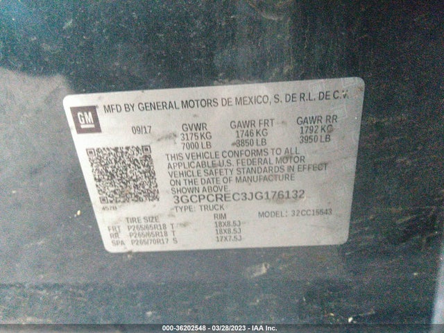 Chevrolet Silverado 1500 Lt 2018 3GCPCREC3JG176132 Image 11