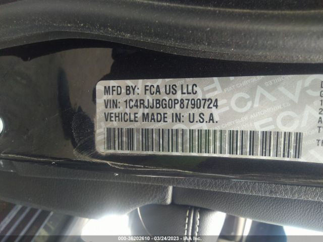 1C4RJJBG0P8790724 Jeep Grand Cherokee L Limited