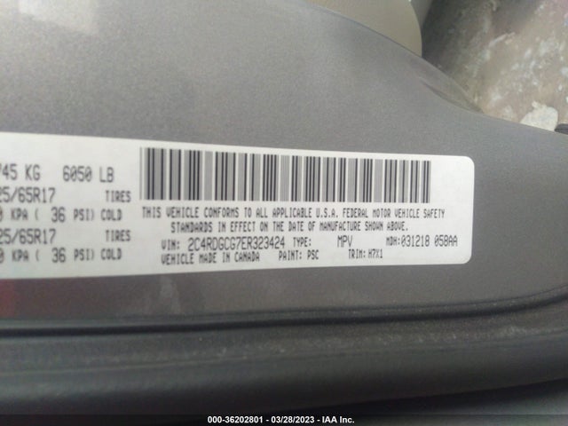 Dodge Grand Caravan Sxt 2014 2C4RDGCG7ER323424 Image 9