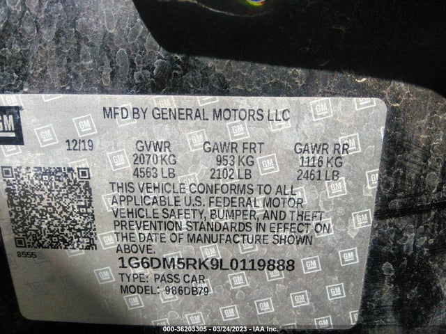 Cadillac CT5 LUXURY 2020 1G6DM5RK9L0119888 Image 11