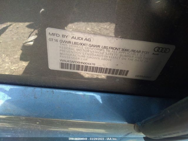 WAU43AFD6HN004476 Audi A8 L 4.0t Sport