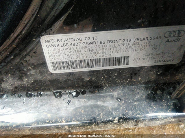 WAUBFAFL8AN056901 Audi A4 2.0t Premium